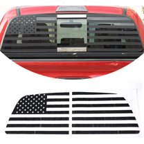 TINKI Rear Side Window American Flag Decals,Fit for Toyota Tacoma 2011 2012 2013 2014 2015 2016 2017 2018 2019 2020 2021 2022 Tailgate Side Window Sticker