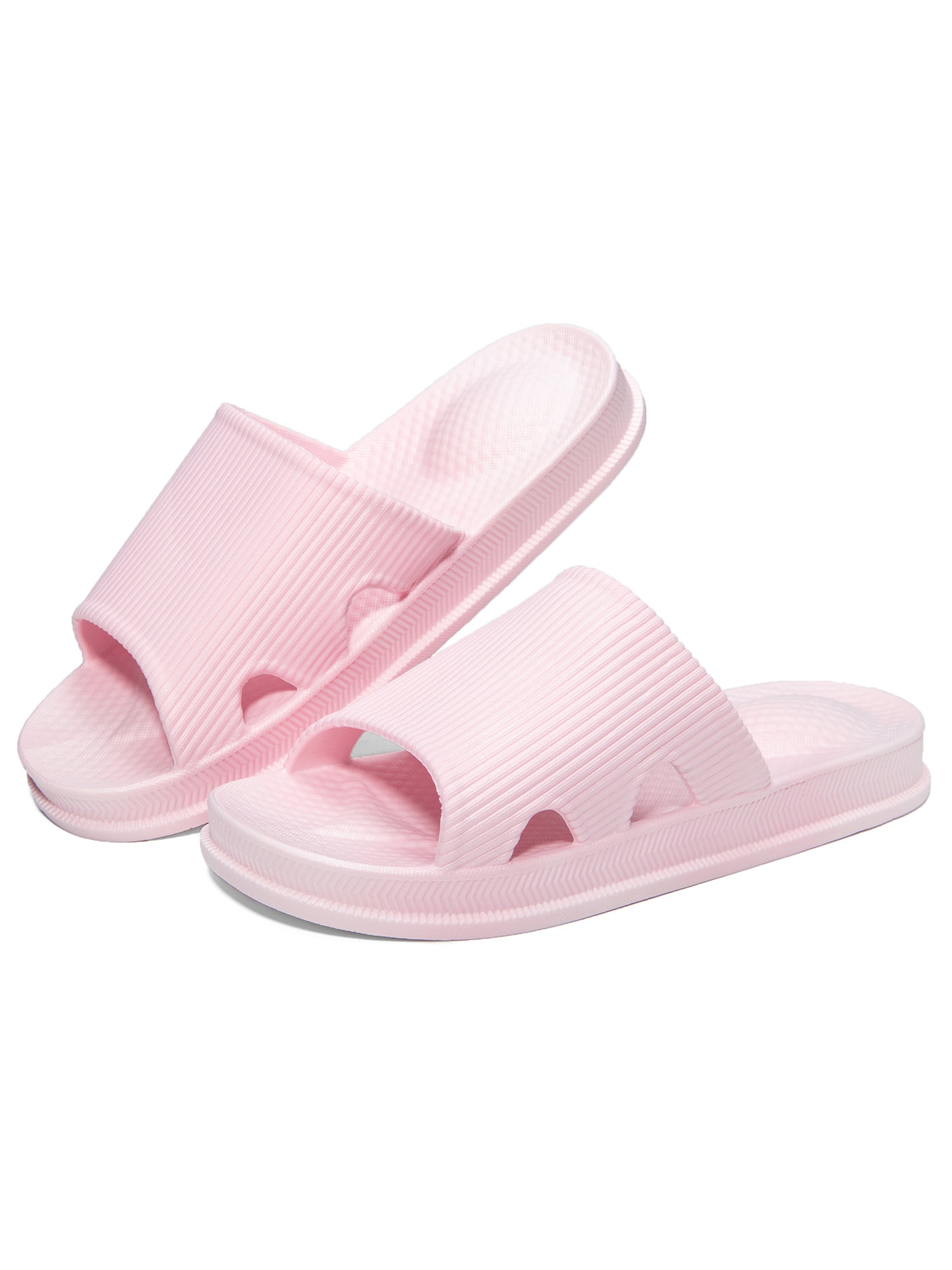 HEVA Bathroom Slippers Mens Slide Shower Open Toe Sandals Womens Non Slip Beach Indoor House Shoes 