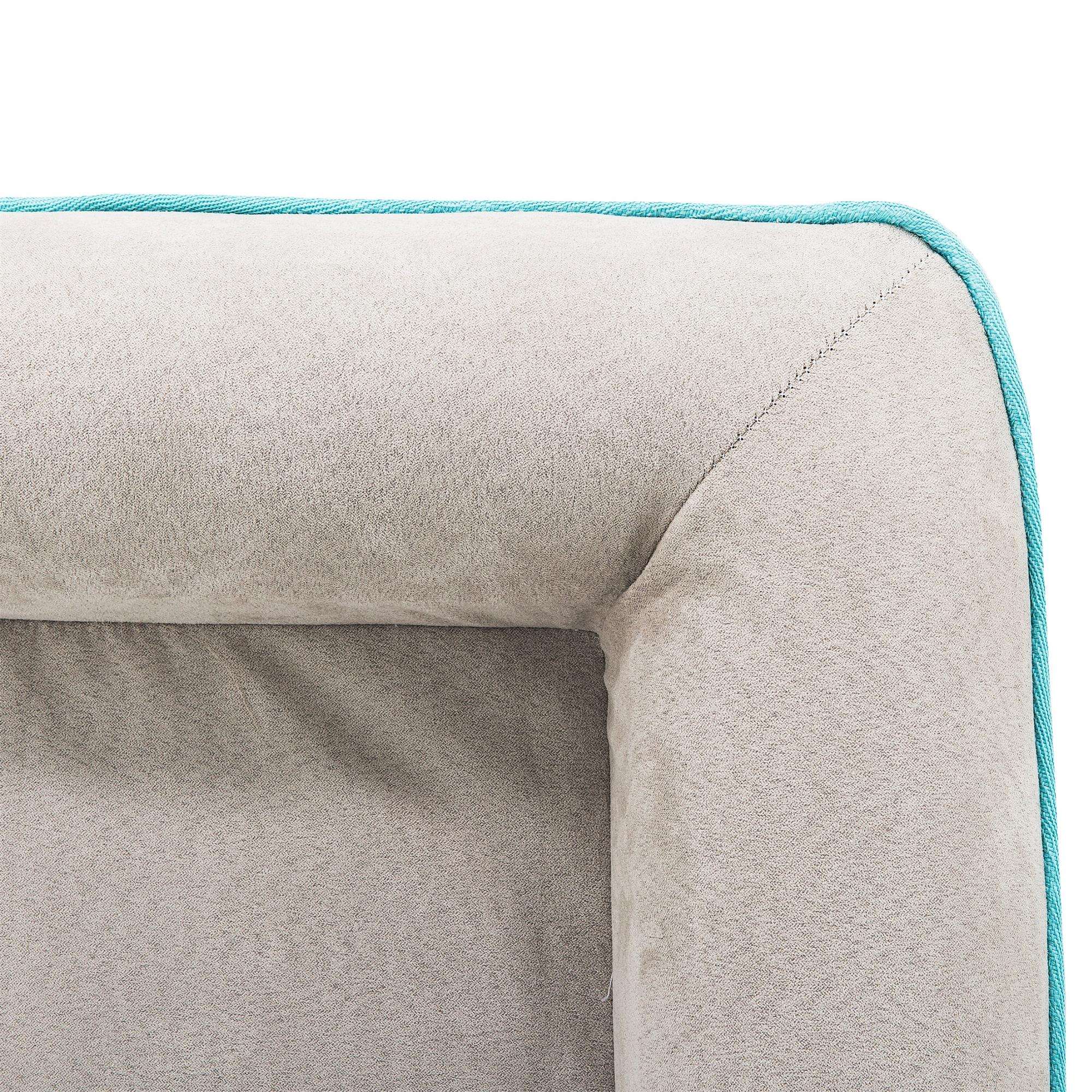 Kadyn 28" Dog Beds for Small Medium Dogs, Waterproof Memory Foam Indoor Pet Sofa Bed with Sides, Non-Slip Bottom Dog Couch Bed, Gray