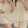 thumbnail image 3 of Ensembles de Pyjama pour Femmes Ensemble de Deux Pièces pour Femmes Haut et Short Ensemble de Nuit TTG, 3 of 4
