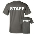 thumbnail image 1 of Tee Hunt Staff T-Shirt Event Staff Uniform Employee Party Security Mens Shirt, Charcoal, Medium, 1 of 5