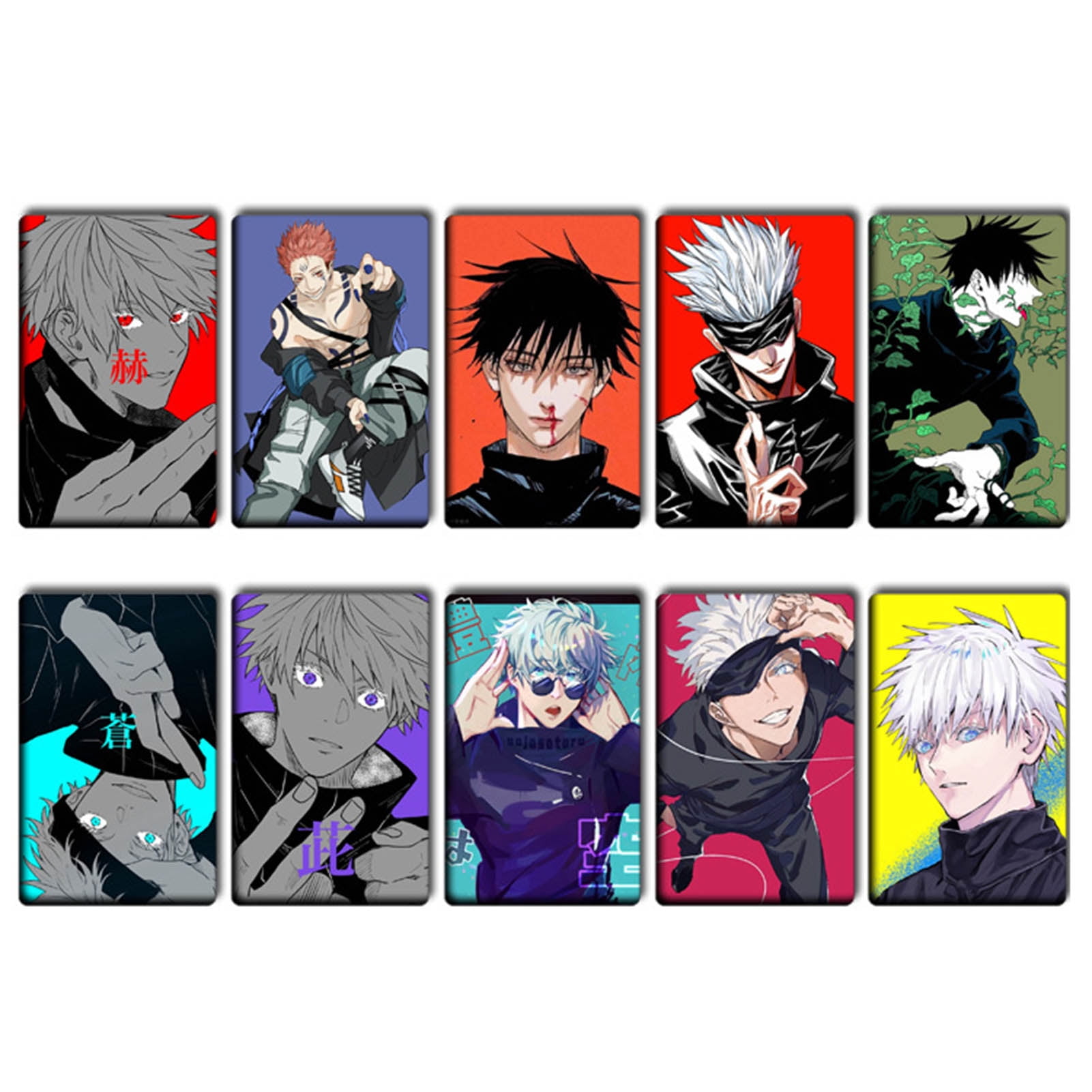 cyan oak anime jujutsu kaisen manga photocard photobook poster lomo card gift crystal card stickers walmart com