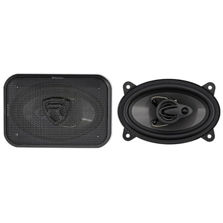 Pair Rockville RV46.3A 4x6" 3-Way Car Speakers 500 Watts/70 Watts RMS CEA Rated