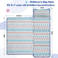 thumbnail image 5 of Blue and Red Christmas Pattern Toddler Nap Mats for Kids Preschool,59"x22" Sleeping Mat Bag or Kids,Toddler Sleeping Bag,Toddler Nap Mat or Daycare, 5 of 6