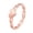 Rose Gold, variant on Heart Cuban Link Ring Gold 18K Plated Stainless Steel Chunky Y2K Heart Motif Stackable Jewelry for Women Gold Size 10