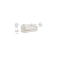 thumbnail image 2 of Meridian Furniture Penelope Cream Chenille Fabric Loveseat, 2 of 15