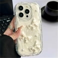 thumbnail image 4 of Funda de teléfono a prueba de golpes con purpurina y lazo de perla 3D para iPhone 16, 14, 13, 12, 11, 15 Pro Max Plus, XS Max, XR, XS, funda de silicona suave transparente, 4 of 5