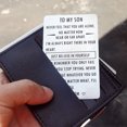 thumbnail image 2 of Guardurnaity Wallet Card Gift Meaningful Metal Craft Insert Money Decoration Ornaments Titanium Steel Bag Decor Son DIY Gifts Men Wallets Type3, 2 of 6