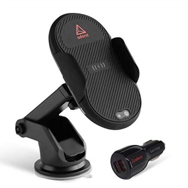 Adonit [Qi Certified] Wireless Car Charger Mount, Auto Clamping 7.5W ...