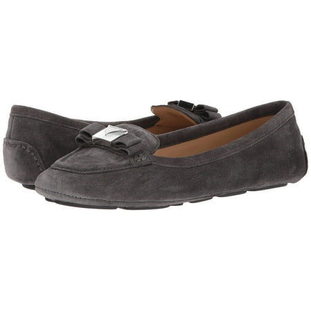 Michael Kors Womens Caroline Moc Leather Square Toe Loafers
