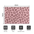thumbnail image 5 of Brown and Pink Leopard Print Washable Non Slip Indoor Door Mat, Decorative Entry Rug for Entrance, Bedroom, Kitchen, Bathroom, 16"x24", 5 of 6