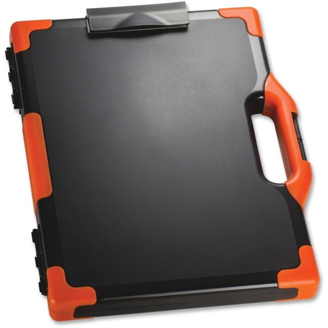 Carry Clipboard Box, Black & Orange