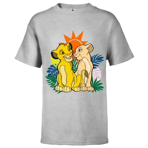 Disney The Lion King Young Simba and Nala - Short Sleeve T-Shirt for ...
