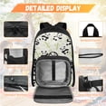 thumbnail image 3 of Yspwyqan Cute Panda Backpack Set for Primary Elementary, Kids Backpack Set with Lunch Box and Pencil Case, 17" Double Zip Adjustable Straps Bags for Back to School Gifts, 3 of 7