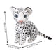 thumbnail image 3 of Figura de leopardo de las nieves de dibujos animados, muñeco de peluche, figura de leopardo de las nieves rellena, figura de Animal de peluche, 3 of 5