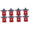 thumbnail image 4 of unbranded 8 pcs Resin Pavilion Mini Statue Resin Lantern Zen Style Pagoda Pavilion Yard Bonsai Decoration, 4 of 8