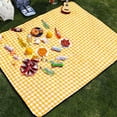 thumbnail image 1 of Portable Picnic Blanket Waterproof Outdoor 80x80 Inches, Extra Large Beach Blanket Sandproof Backing, Machine Washable Foldable Mat for Travel Camping Park Grass, 1 of 9