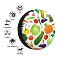 thumbnail image 4 of Fotbe Vegetables2 Funda de Llanta de Repuesto con Estampado, Engrosada, Ajuste Universal para Jeep, Remolque, RV, SUV, Camión-14 inch, 4 of 6