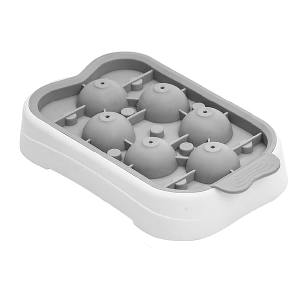 Monstrate Bandeja para moldes de hielo con tapa Caja de almacenamiento Contenedor Cocina y Comedor Gris