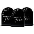 thumbnail image 1 of HWZWT Numéros de table Noir et Blanc pour Réception de Mariage avec support extra Épais Nos Numéros de table de Mariage Sont en Acrylique Étiquettes de Numéros de table, 1 of 6