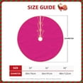 thumbnail image 4 of Bingfone Christmas Tree Skirt Mat Christmas Decoration Interior 30"-Darkmagenta, 4 of 8