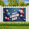 thumbnail image 5 of Decorative Design Happy Labor Day Banner Polyester Material Party Decoration Lightweight Graphic Design Celebration Banner for Holiday Celebration Indoor Decoration Event Decoration, 5 of 7
