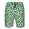 thumbnail image 3 of Pofeuu Leopard print St. Patrick's Day Prin Men's Swim Trunks Quick Dry Bathing Suit Swimming Board Shorts Mesh Lining Beach Swimwear-Large, 3 of 6