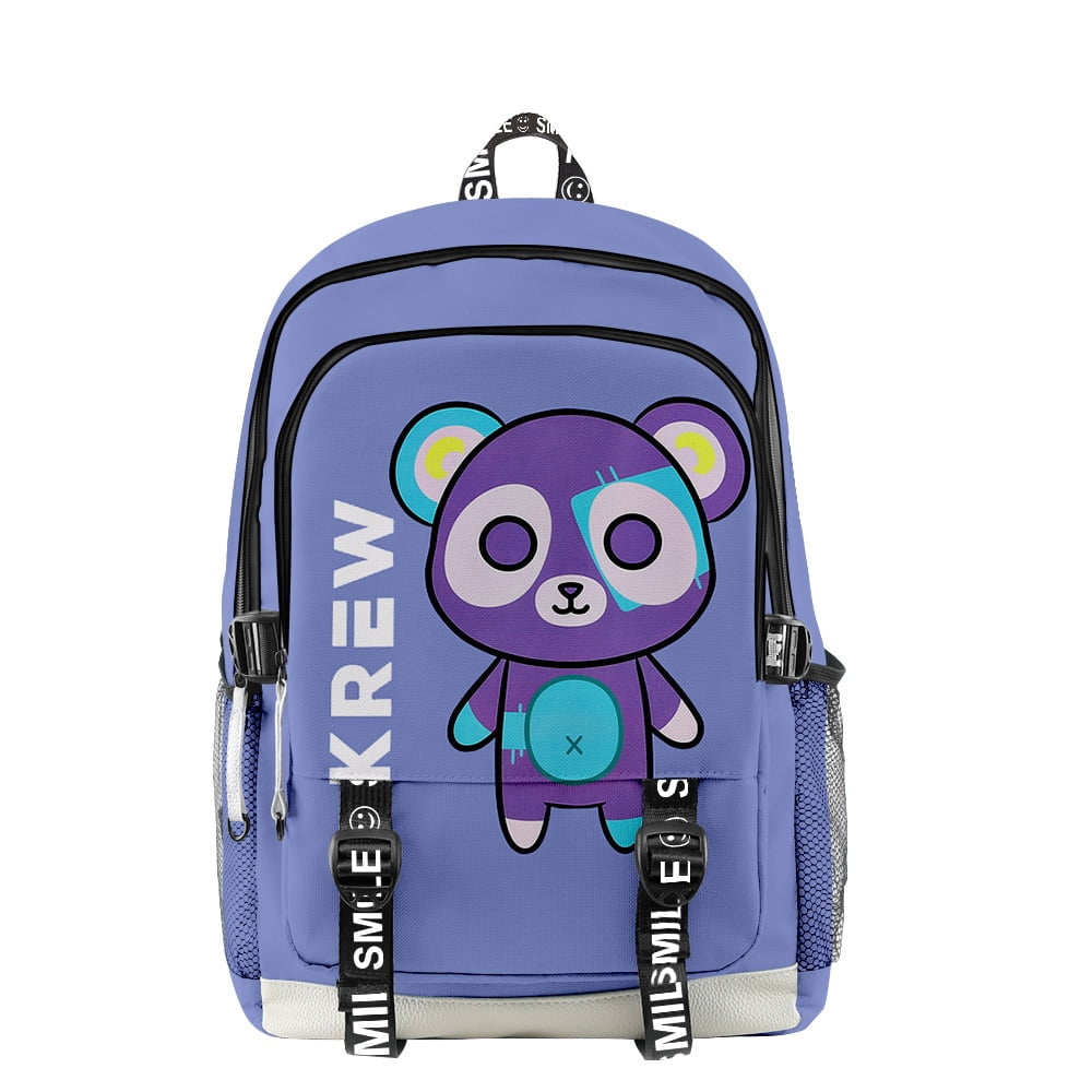 ItsFunneh Merch Fashion Backpack Krew District Merch 3D School Student