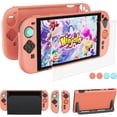 thumbnail image 1 of Funda protectora para Nintendo Switch 2: carcasa rígida y delgada acoplable a la base, con protector de pantalla y 4 salientes para los pulgares; funda con protección contra arañazos y golpes, 1 of 7