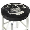 thumbnail image 3 of Honeii Magician Hat Skull Bar Stool Covers – Perfect Fit for 12" to 14" Round Stools, Crease-Resistant, Stretchy, Washable & Dustproof Seat Slipcovers-14 inch, 3 of 7