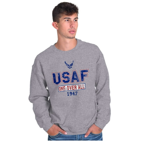 US Air Force Vintage One Over All Sweatshirt for Men or Women Brisco Brands S