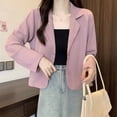 thumbnail image 3 of khaki Small Suit Jacket Women‘s Spring and Autumn 2024 New Korean Style All-match Design Sense Small Short Top, 3 of 6