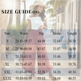 thumbnail image 4 of Linen Pants Women Summer Wide Leg Smocked Waist Ruffle Hem Palazzo Pants Boho Flowy Beach Vacation Pant with Pockets Light Blue L, 4 of 9