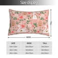 thumbnail image 2 of Kdxio Cotton Pillow Cases 16"x24" Pillowcases,Soft and Breathable Bedroom Pillow Cases-Swan And Flowers3-No Pillow Core, 2 of 5