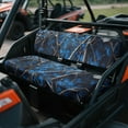 thumbnail image 2 of Yuyamidu Blue Wood UTV Seat Cover Camo Hunting Mule Bench Seat Cover Easy to Install UTV Accessories Elastic Fabrics for Kawasaki Mule 3000 3010 3020, 2 of 7