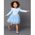 thumbnail image 5 of Disney Toddler Girls Princess Long Sleeve Ballerina Tutu Dress (Blue, 4T), 5 of 7