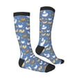 thumbnail image 4 of Lsque Chicken Family Printed Crew Socks Men's Women's LightWeight Thin Casual Calf Socks ,Knee High Socks,Cotton Socks, 4 of 9