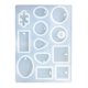 thumbnail image 5 of Molde de silicona epoxi de cristal para fundición, manualidades, joyería, collares, colgantes (semitransparente), 5 of 7