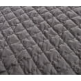 thumbnail image 3 of Chezmoi Collection Nina 3-Piece Modern Diamond Pattern Solid Velvet Quilt Set, 3 of 4