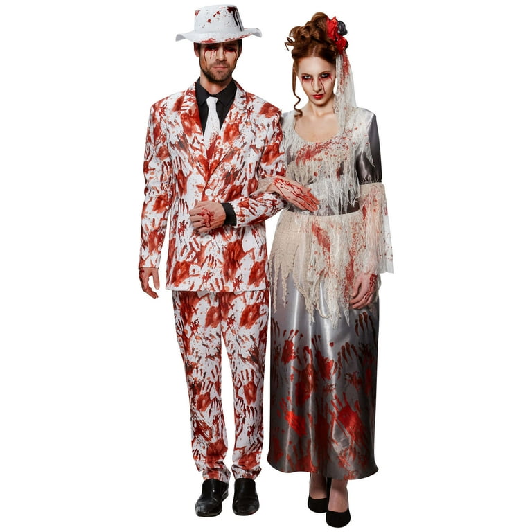 Bloody Hands Dress Halloween Bride Costume