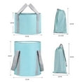 thumbnail image 3 of Fishing Travel Multifunction Heighten Portable Keep Warm Foot Bath Bag Wash Basket Foot Soak Folding Basin NAVY SMALL, 3 of 8