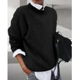thumbnail image 2 of Womens Collared 2 in 1 Pullover Shirt Sweater Tops Plus Size Casual Long Sleeve Blouse Warm Fall Sweatshirt Outwear, 2 of 13