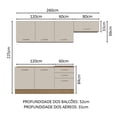 thumbnail image 3 of Cocina Integral Completa Modular Madesa Agata 260cm, 3 of 5