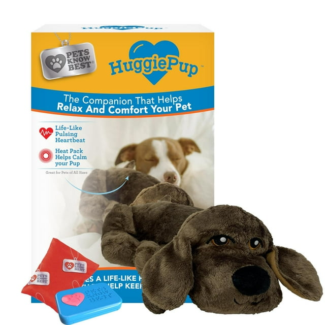 Juguete de Comportamiento HuggiePup de Pets Know Best Chocolate con Latido y Calentador para Entrena