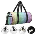 thumbnail image 5 of Bingfone Beautiful Glitter Print Gym Duffle Backpack for Men Women,Travel Weekender Carry-On Bags with Detachable Back Pack Straps for Traveling Overnight Climb Sports, 5 of 8
