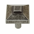 thumbnail image 1 of GlideRite 7/8 Inch Classic Square Pyramid Cabinet Knobs, Weathered Nickel, Pack of 25, 1 of 5