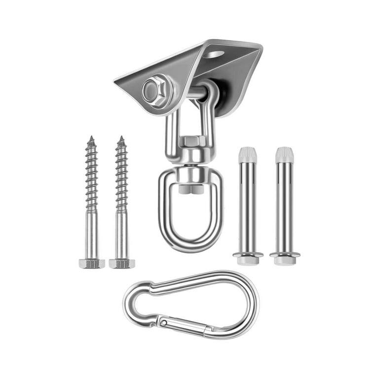 Hammock Hanging Kits Swing Hangers with Snap Hooks Swing Ceiling Hook Snap for Playground Patio Hanging Chair Kits Accessory Argent Walmart