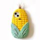 thumbnail image 1 of For iPhone 15 Silicone Case Cute 3D Corn Design Shockproof Phone Back Cover, 1 of 5