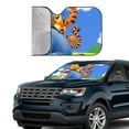 thumbnail image 4 of Windshield Sun Shade Foldable Car Front Window Sunshade For Car Suv Trucks Vans - Best Heat Shield Blocker Visor Cover Blocks Uv Rays And Keeps Your Vehicle Cool-Small, 4 of 5