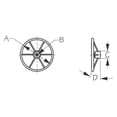 thumbnail image 2 of Steering Wheel SS 6-SPK 15-1/8", 2 of 2